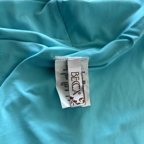 NWT BECCA Swim Color Code Bikini Set DDD Top & High Waisted Bottom Medium Blue - Picture 15 of 16